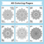 Mandala Coloring Book - Relaxing and Intricate Designs to Color
