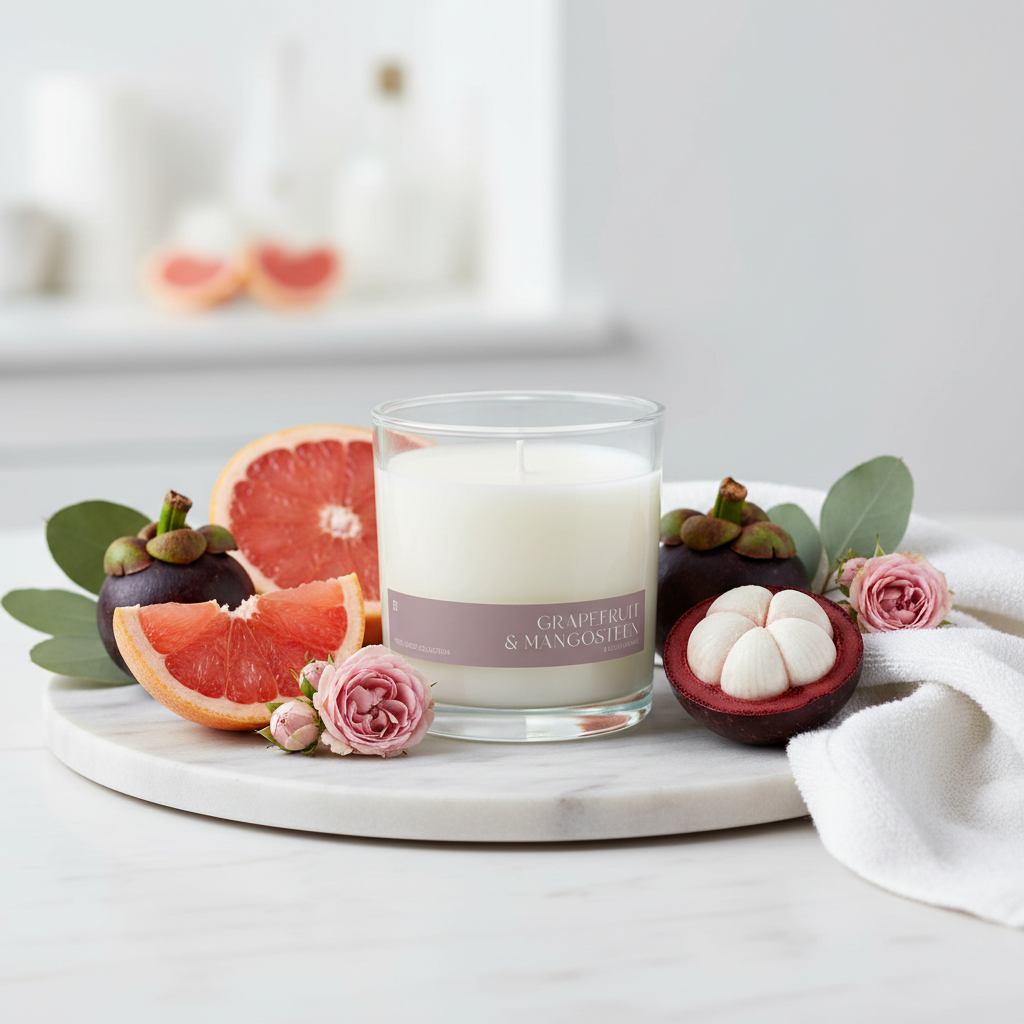 Grapefruit & Mangosteen Candle Lifestyle