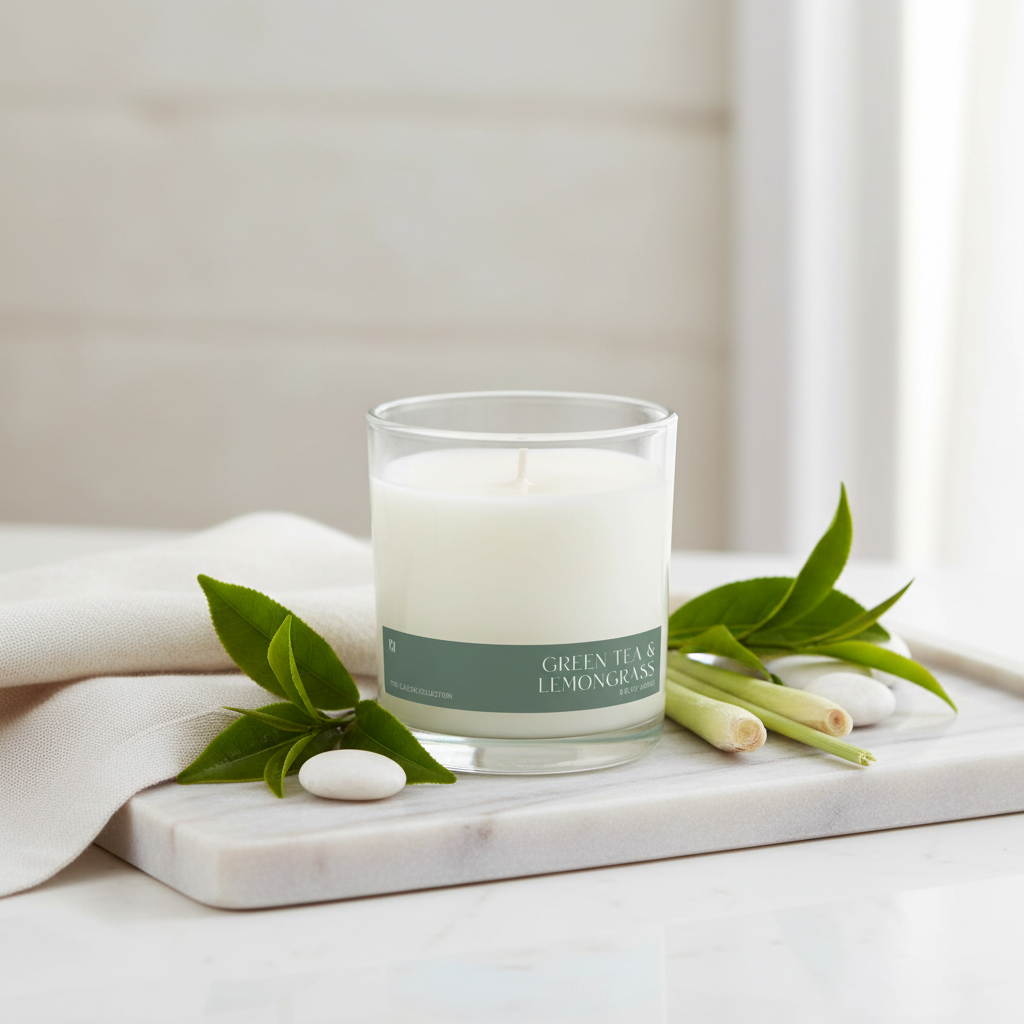 Green Tea Candle Lifestyle